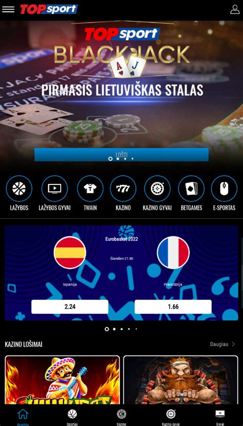 Topsport android - tarptautinės kazino į žaidimą